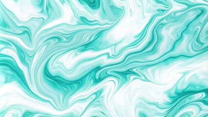Obraz premium Abstract marble texture, white and mint green, elegant background design