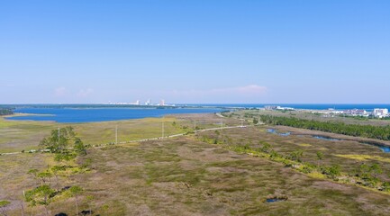 Aerial view of Gulf Shores, Alabama
