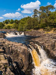 The Low Force Waterfall near Bowlees, County Durham, England, UK