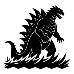 Godzilla silhouette
