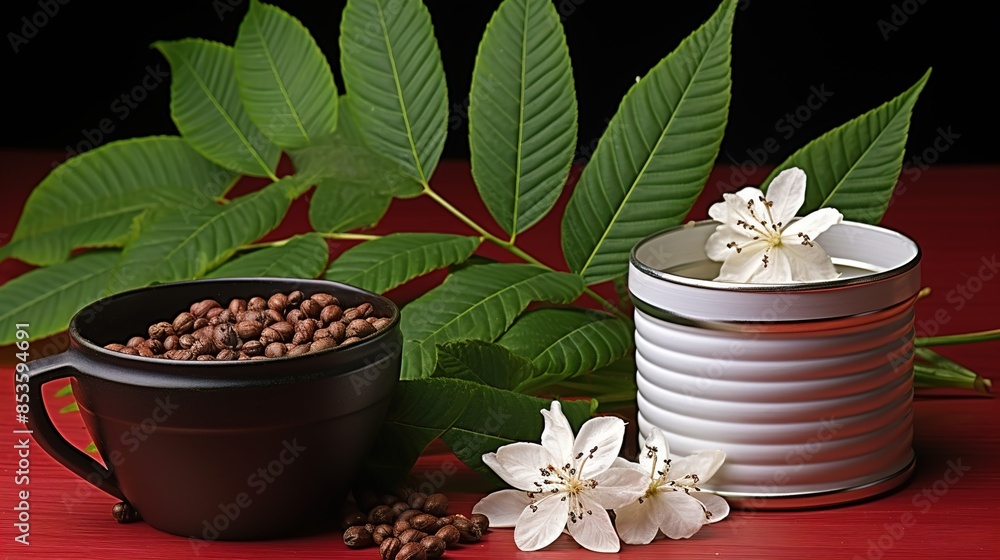 Wall mural flower in a pot