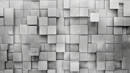 Abstract Monochrome Geometric Tile Pattern