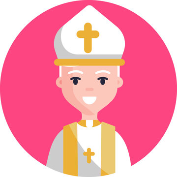 Often depicted in papal attire, the Pope icon symbolizes authority, spiritual guidance, and the embodiment of Catholic doctrine and tradition worldwide.
