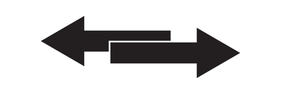 Arrows repeat icon set. repetition icon. exchange or replace sign. renew, switch, or reverse symbol suitable for UI designs.