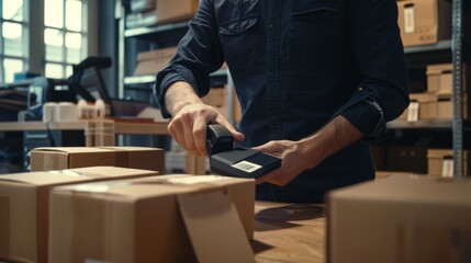 The Worker Scanning Packages