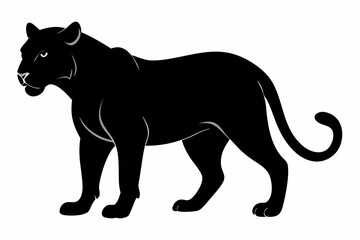 Jaguar silhouette vector illustration  