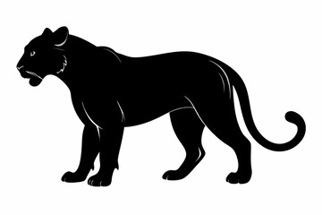 Jaguar silhouette vector illustration  