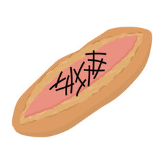 明太フランスのイラスト