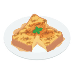 フレンチトーストのイラスト