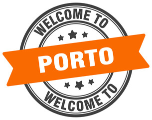 Welcome to Porto stamp. Porto round sign