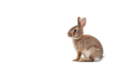 Rabbit on white background 