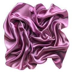 Obraz premium Polyester fabric drifting, realistic, synthetic sheen, isolated on white background transparent background