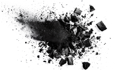 black powder chalk explosion isoalted