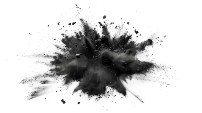 black powder chalk explosion isoalted
