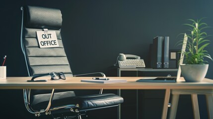 The empty office chair