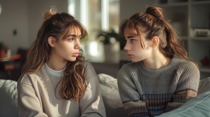 A Young Lgbtq Couple In Emotional Conflict At Home, High Quality, HD