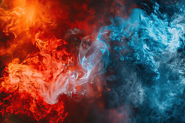 Generative ai on theme of beautiful texture water and fire for design natural abstract background