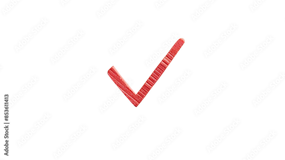 Poster check mark on transparent background