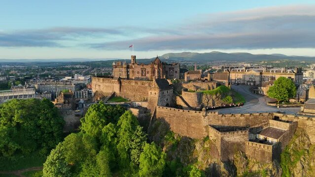 Edinburgh Castle Drone