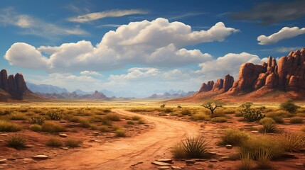 Arizona desert landscape background