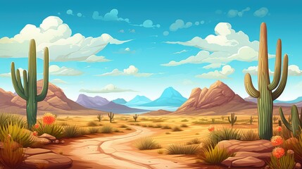 Arizona desert landscape background