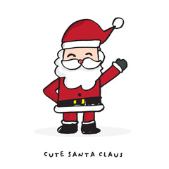cute Santa Claus cartoon doodle