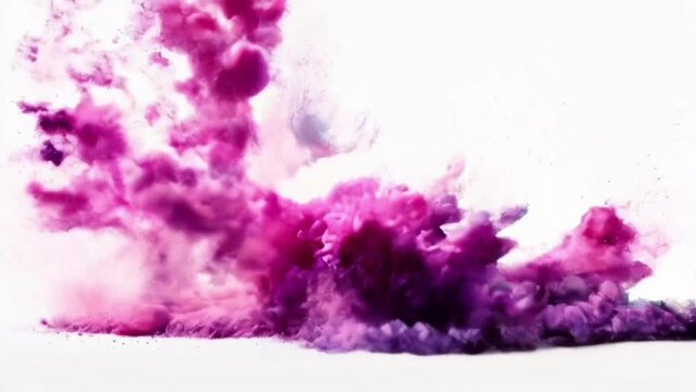 full color powder explotion, abstract background, generative AI