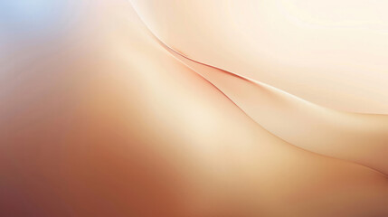 Fototapeta premium Abstract gradient beige and brown background with waves as wallpaper illustration