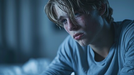 A Depressed Young Man, High Quality, HD