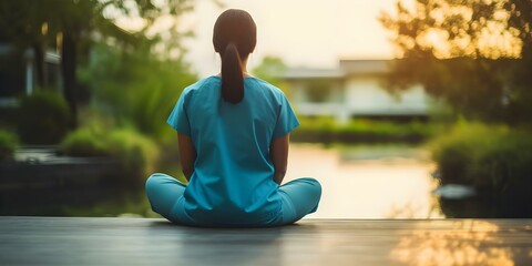 Nursing resilience programs use mindfulness selfcare and peer support to prevent burnout. Concept Resilience Programs, Nursing Burnout Prevention, Mindfulness Self-care, Peer Support
