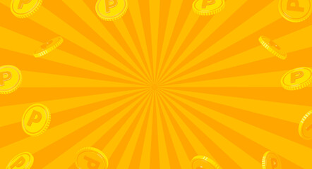 Reward points vector background illustration