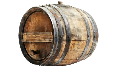 Wine barrels on a transparent background