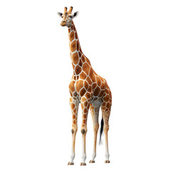 Obraz premium Giraffe on transparent background
