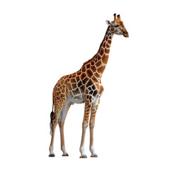Obraz premium Giraffe on transparent background