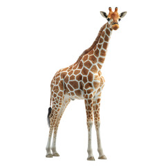 Obraz premium Giraffe on transparent background