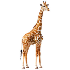 Obraz premium Giraffe on transparent background