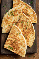 Pita bread, homemade flatbread, naan