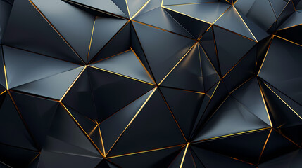 Dark polygonal, geometric pattern