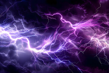 Fototapeta premium lightning in the night sky