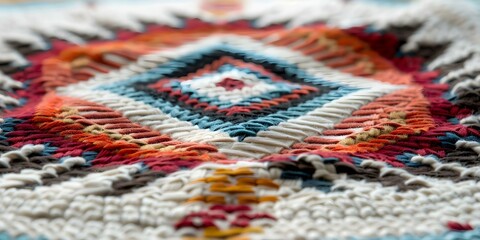 Navajo Tribal Ethnic Pattern Native American Textile Background. Concept Native American Textile, Navajo Pattern, Ethnic Design, Tribal Print, Southwestern Culture