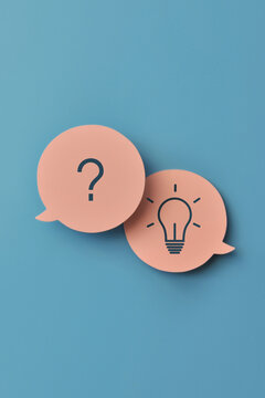 Two conversational clouds. Symbol of the need to write, ask something