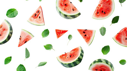 Watermelon on a transparent background