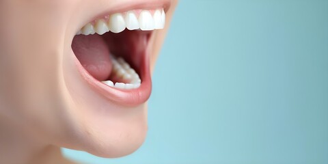 Obraz premium Sensitive Teeth Experiencing Sharp Pain with Hot, Cold, or Sweet Stimuli. Concept Sensitive Teeth, Sharp Pain, Hot Sensitivity, Cold Sensitivity, Sweet Sensitivity