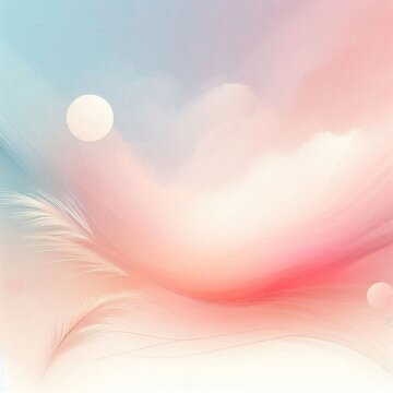 Background drawn with paints in pastel colors