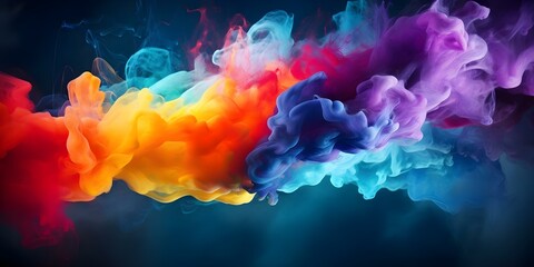 Fototapeta premium Energetic and Colorful Abstract Painting with Dynamic Movement. Concept Abstract Art, Energetic, Colorful, Dynamic Movement, Painting