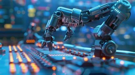 Marketing automation concept. Global Business. Automation software technology process system for business development. AI generated images