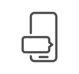 Social networks related icon outline and linear vector.
