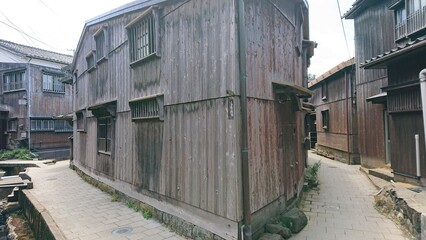 Fototapeta premium 宿根木町並み