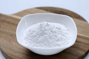 Bowl of baking soda, Sodium bicarbonate powder