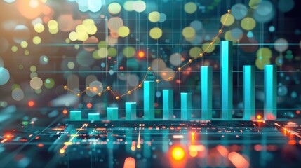 A dynamic barometer chart displays business growth, with each level marking significant financial milestones.